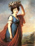 eisabeth Vige-Lebrun Princess Eudocia Ivanovna Galitzine as Flora oil on canvas